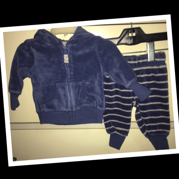 •Carters unisex 3pc. Terry Cloth newborn outfit🐻EUC🐻 - Picture 3 of 8